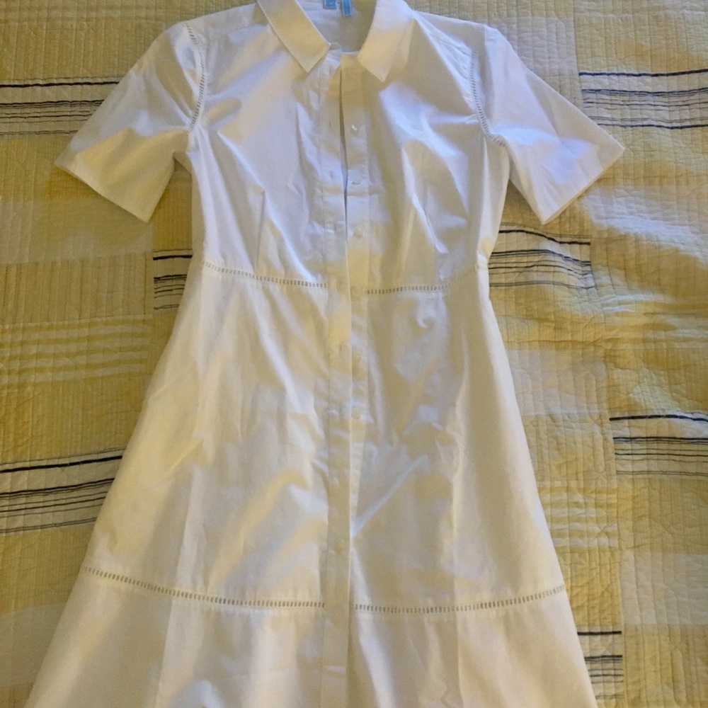 DraperJames poplin lattice shirtdress never worn
